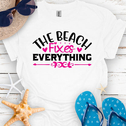 The Beach Fixes Everything Tee