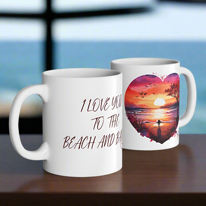 Love You to the Beach Mug ~ Personalized