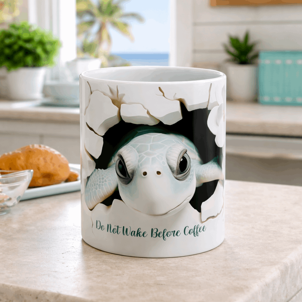 Breakout Sea Turtle Coffee Mug | Personalized