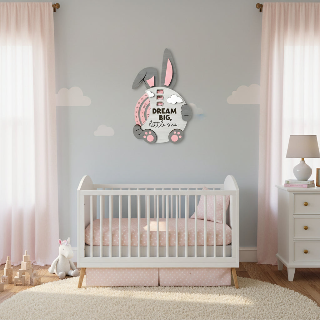 Bunny Perpetual Calendar DIY Wood Painting Kit