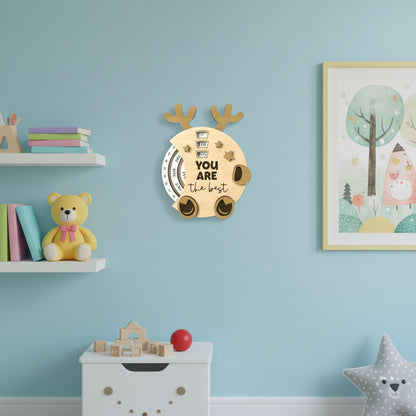 Deer Perpetual Calendar DIY Wood Craft Kit