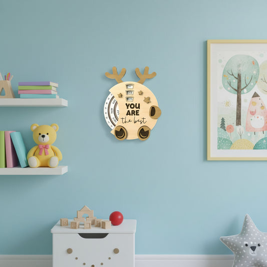 Deer Perpetual Calendar DIY Wood Craft Kit