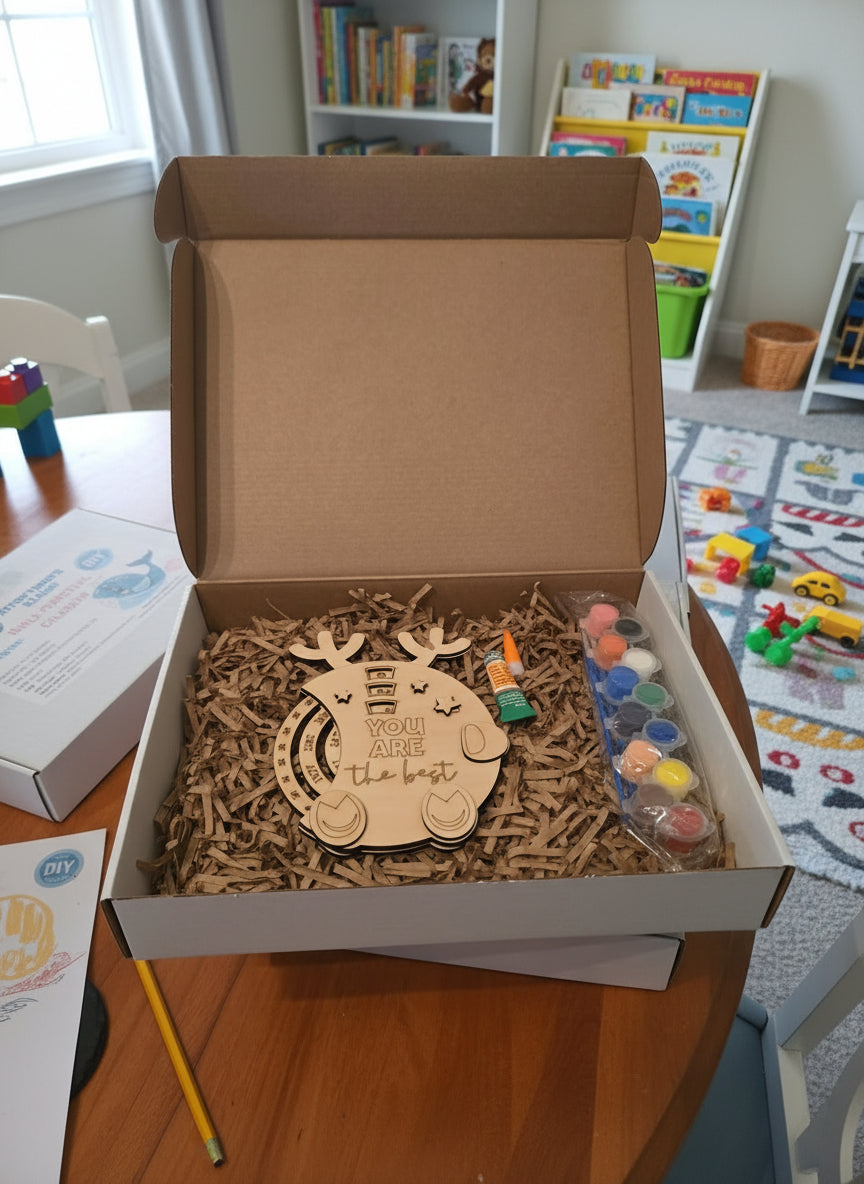 Deer Perpetual Calendar DIY Wood Craft Kit