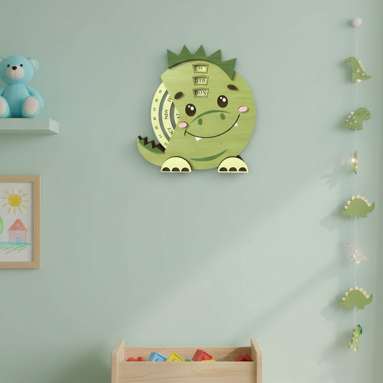 DIY Dinosaur Calendar for kids.