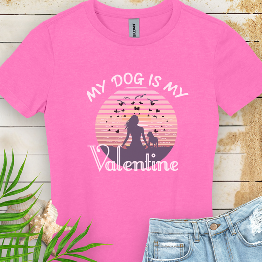 Dog My Valentine Women's Tee