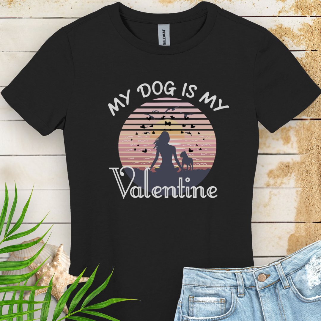 Dog My Valentine Women's Tee