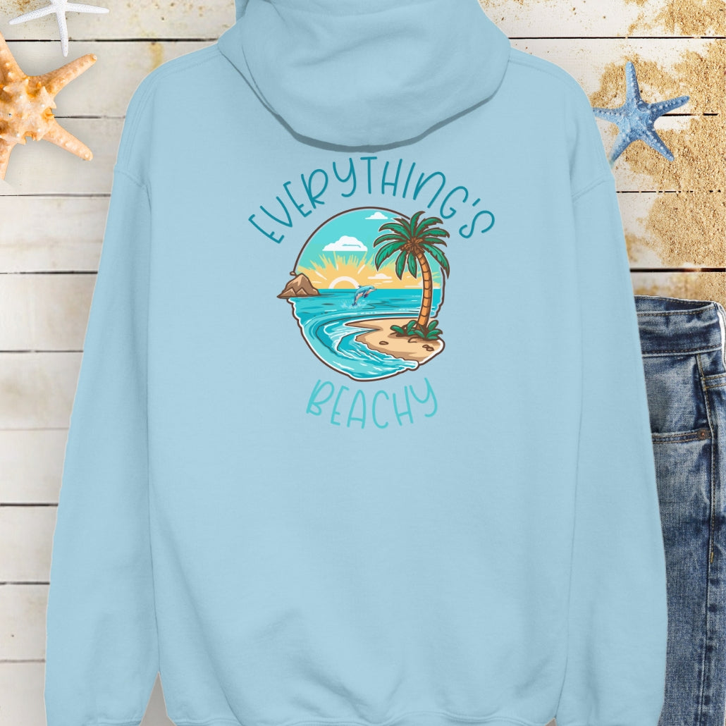 Everythings Beachy Hoodie (front/back)