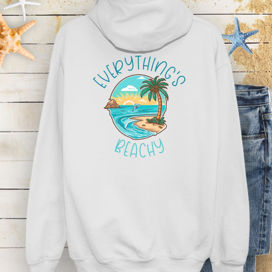 Everythings Beachy Hoodie (front/back)