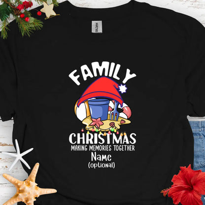 Family Christmas Memories T-Shirt | Personalize  T-Shirt Black-5XL Everythings Beachy