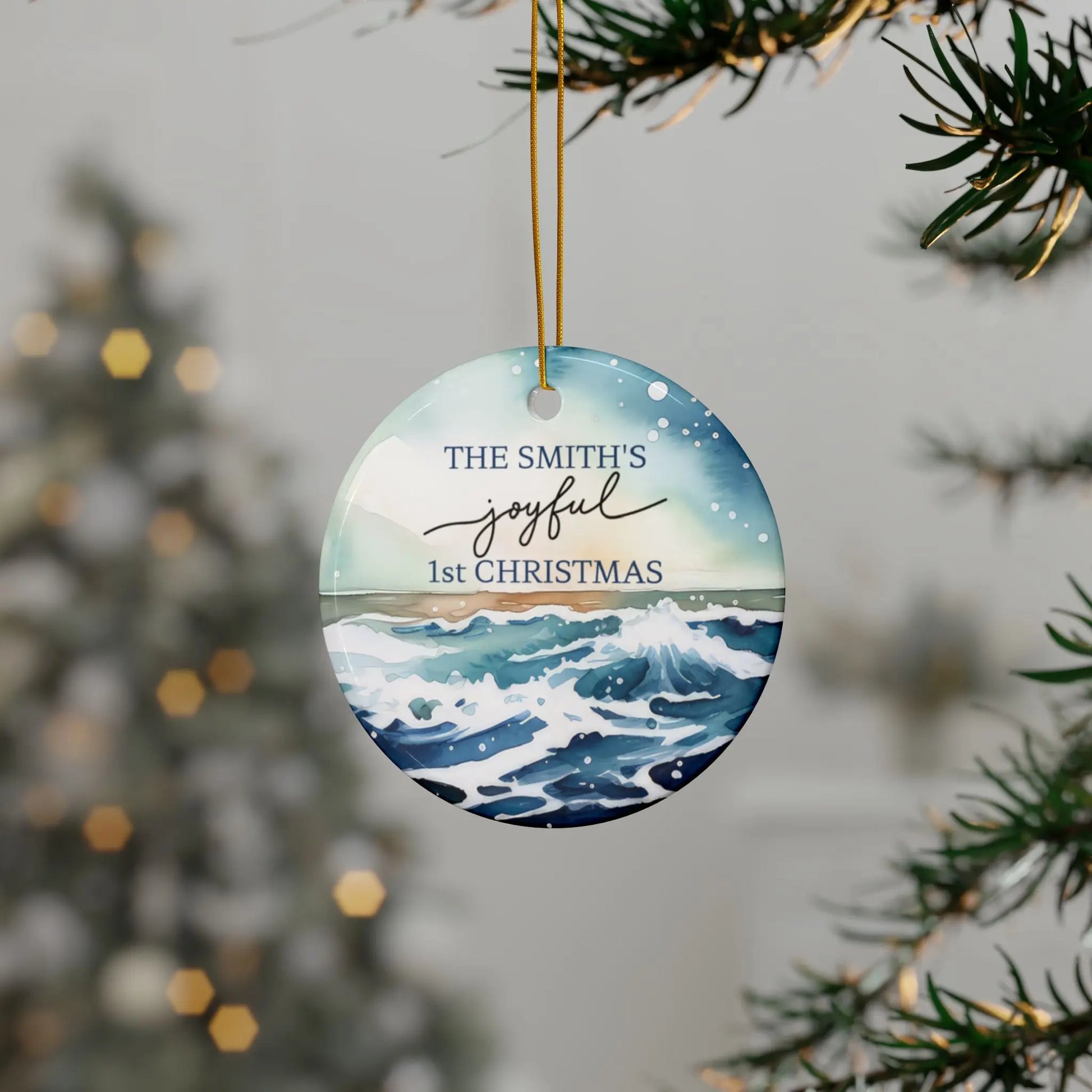 Family's 1st Christmas Together Ornament  Ornament  Everythings Beachy