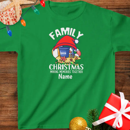Family Christmas Memories Child's T-shirt | Personalize  Kids clothes XL-Irish-Green Everythings Beachy