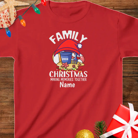 Family Christmas Memories Child's T-shirt | Personalize  Kids clothes XL-Red Everythings Beachy