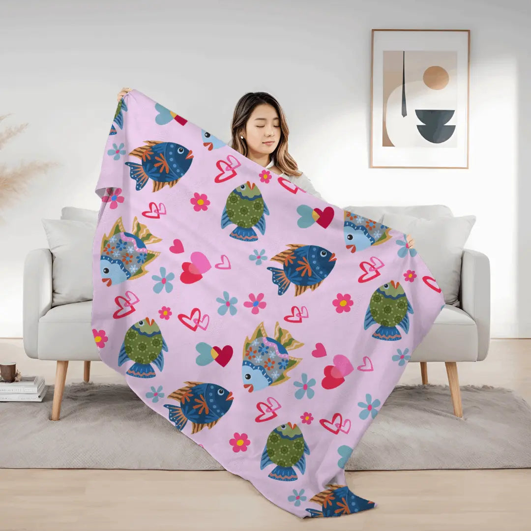 Fish Love Blanket