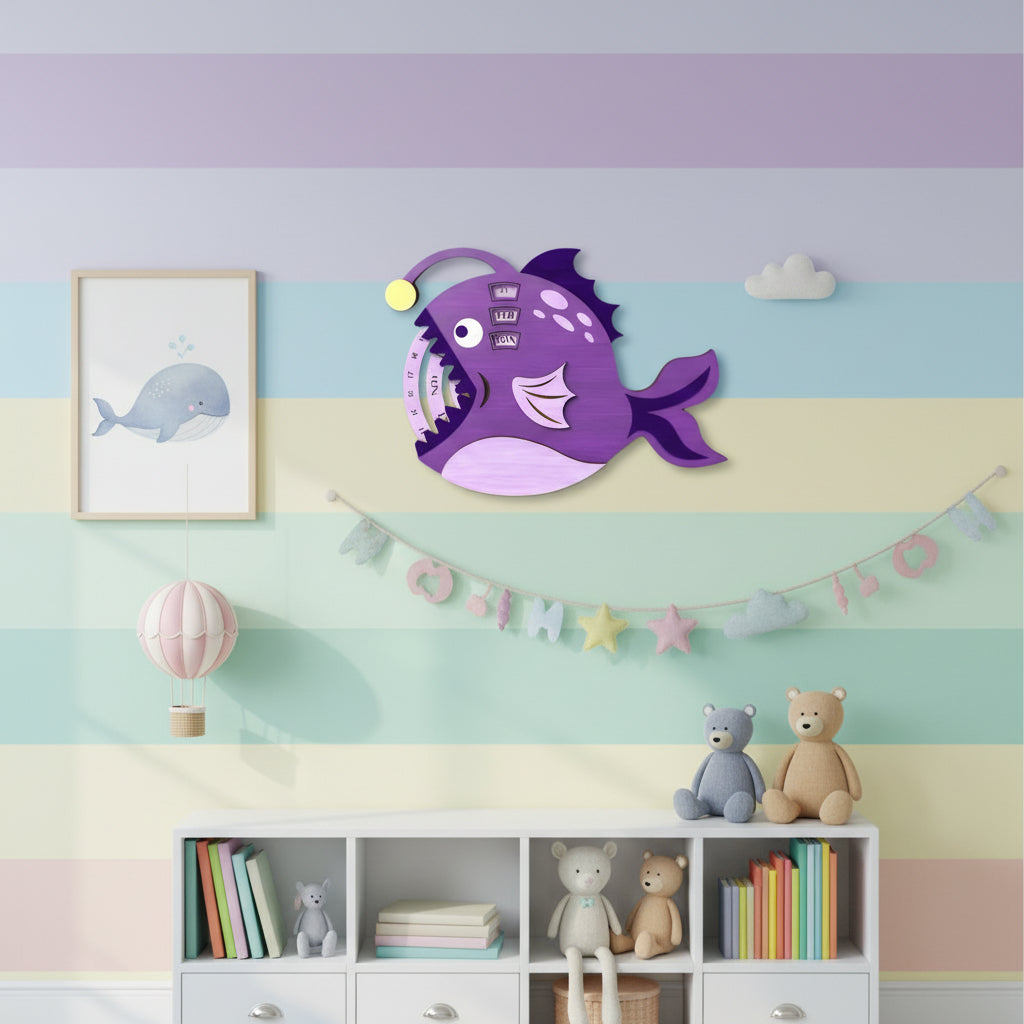 Angler Perpetual Calendar DIY Wood Painting Kit