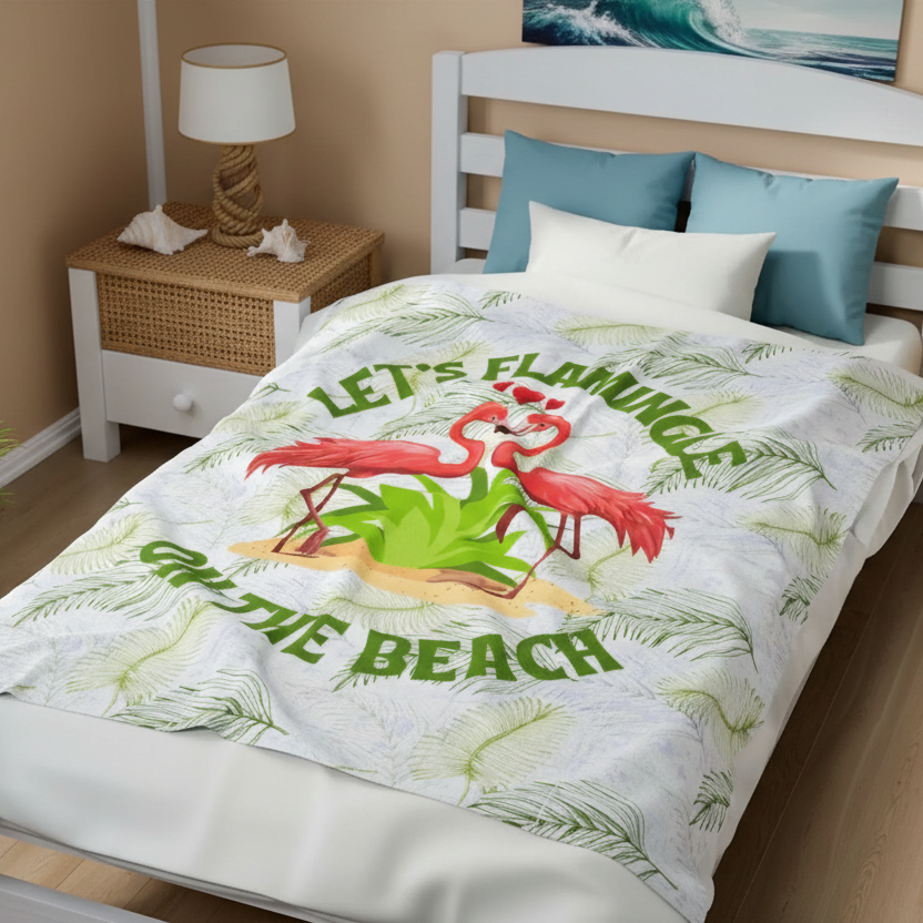 Let's Flamingle Blanket