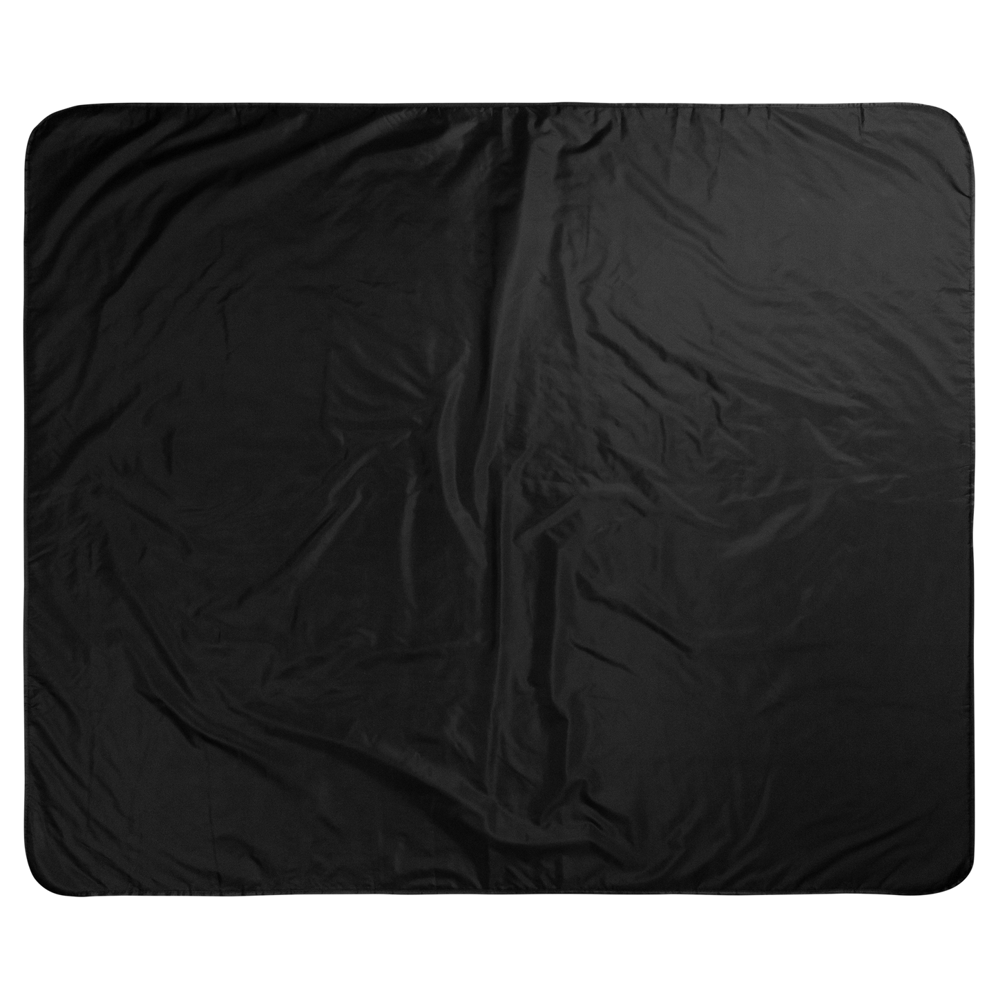 Flamingo Fun Packable Outdoor Beach Blanket back showing black waterproof side.
