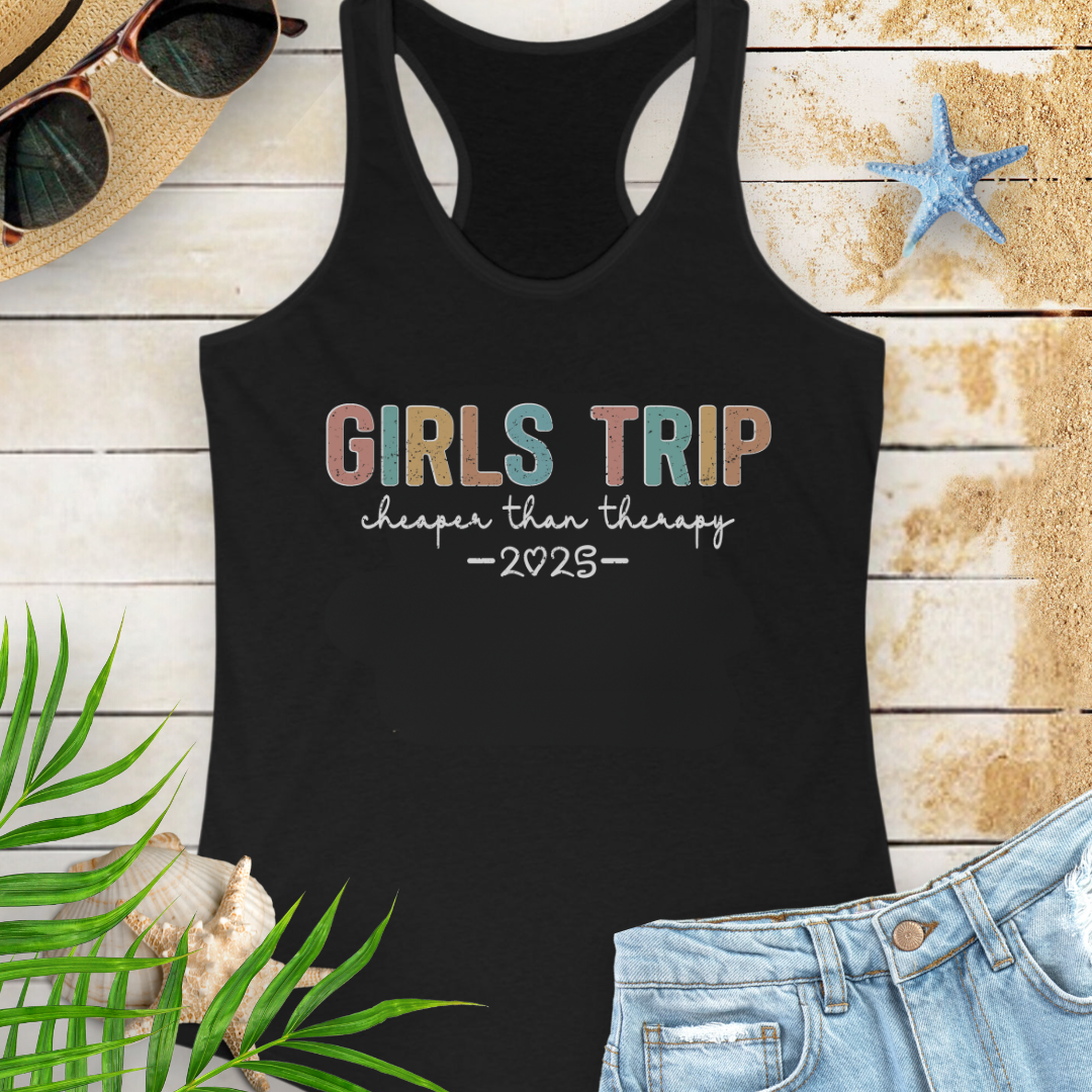 Girl's Therapy Trip 2025 Tank Top