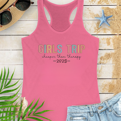 Girl's Therapy Trip 2025 Tank Top