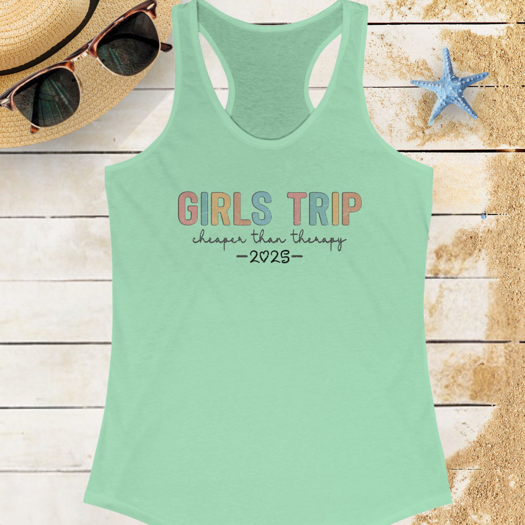 Girl's Therapy Trip 2025 Tank Top