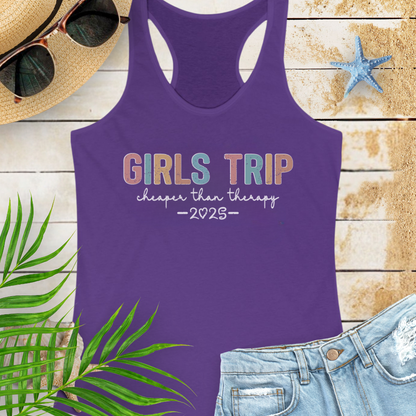 Girl's Therapy Trip 2025 Tank Top