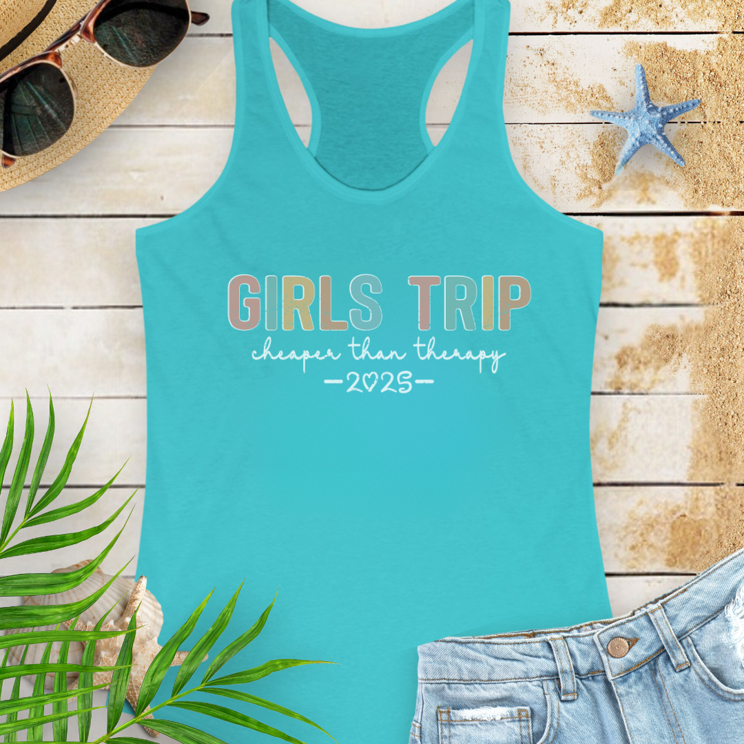 Girl's Therapy Trip 2025 Tank Top