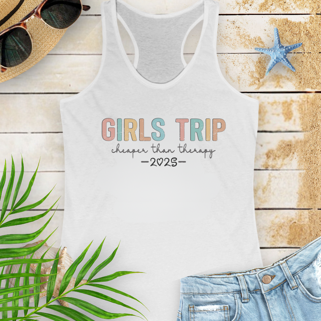 Girl's Therapy Trip 2025 Tank Top