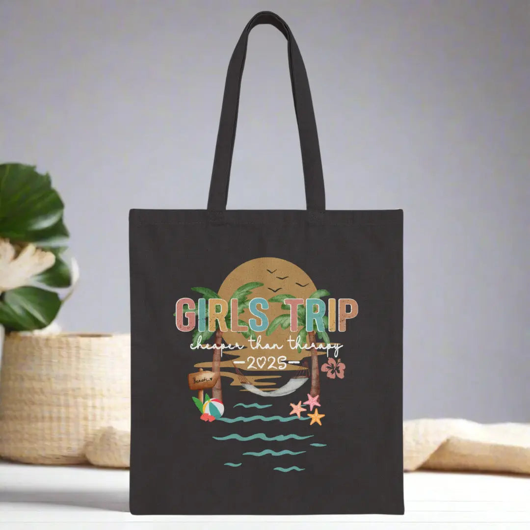 Girl's Trip Therapy 2025 Tote Bag  Bags  Everythings Beachy