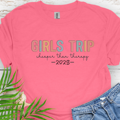 Girl's Trip Therapy 2025 T-Shirt