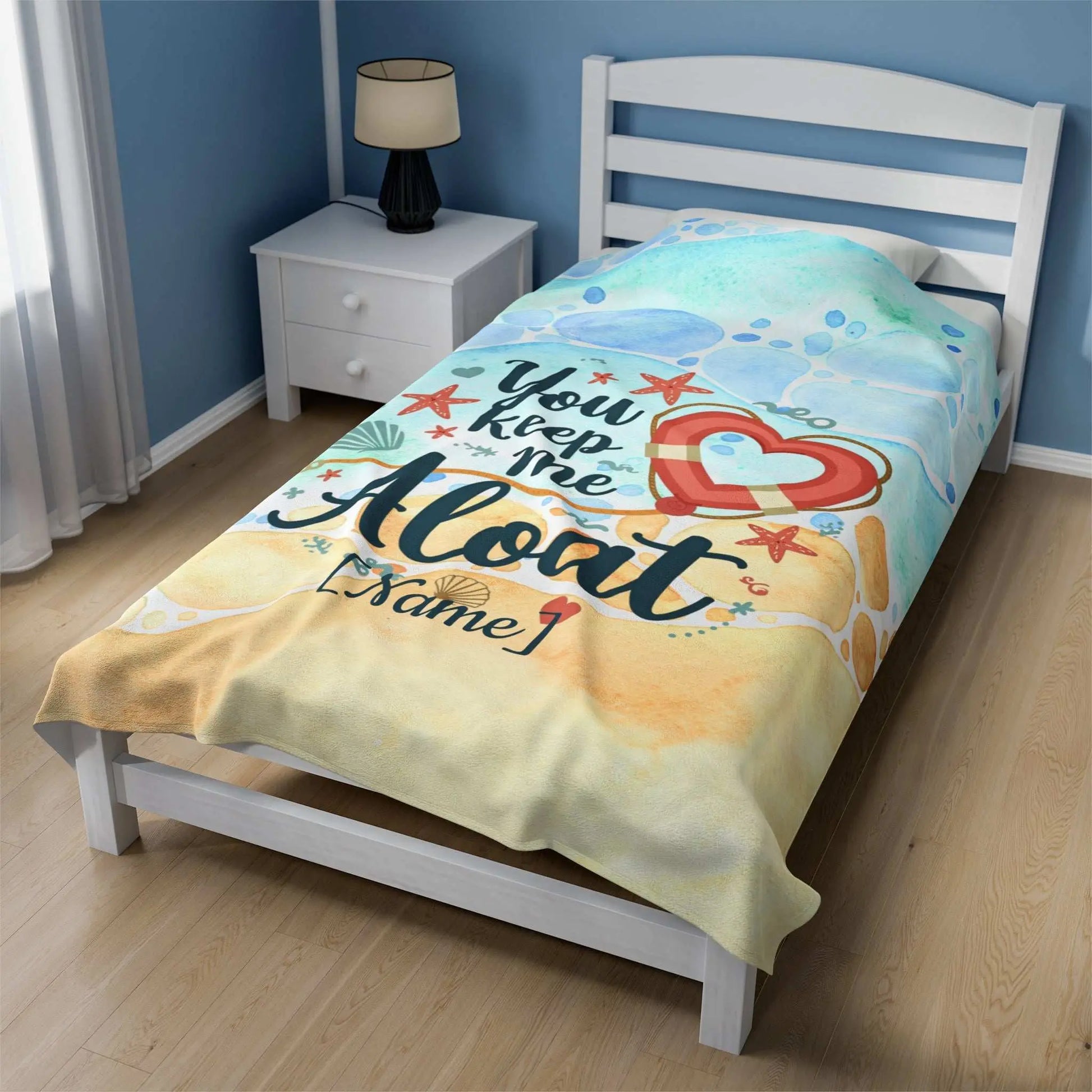 Keep Me Afloat Blanket ~ Personalized