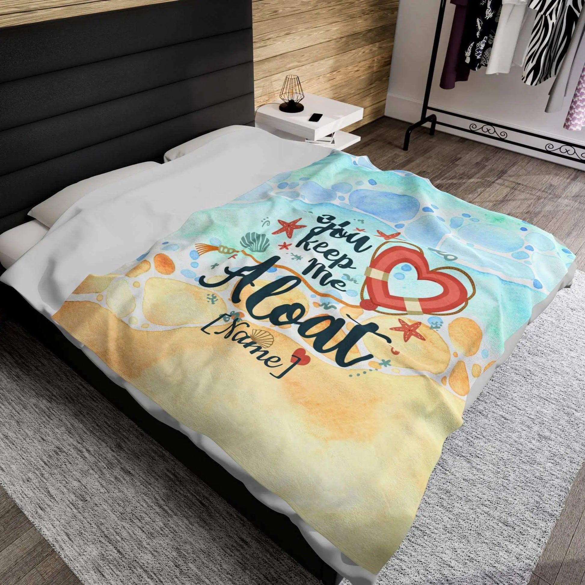 Keep Me Afloat Blanket ~ Personalized