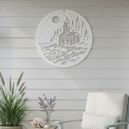 Lighthouse_Metal_Sign__Coastal_Nautic_White_Dark_Living_Room_Mockup.png
