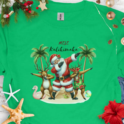 Mele Kalikimaka T-Shirt  T-Shirt Kelly-Green-3XL Everythings Beachy