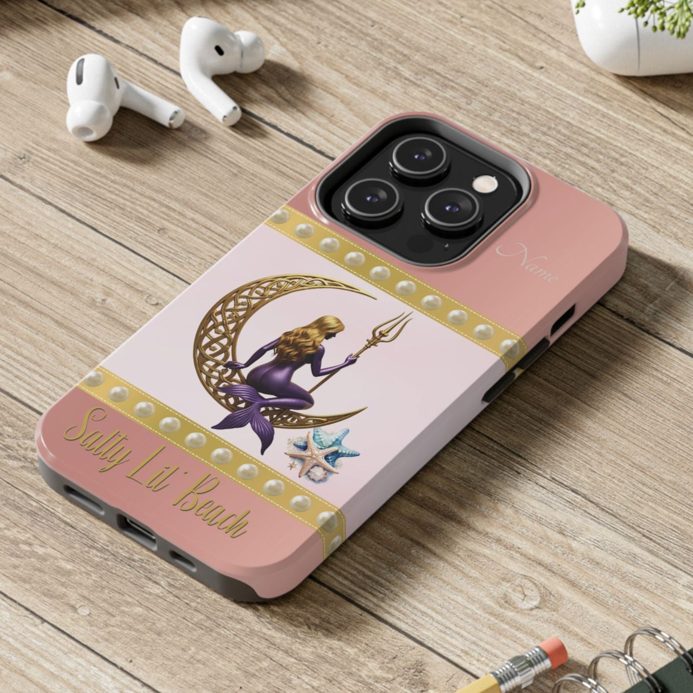 Salty Beach Mermaid Phone Case