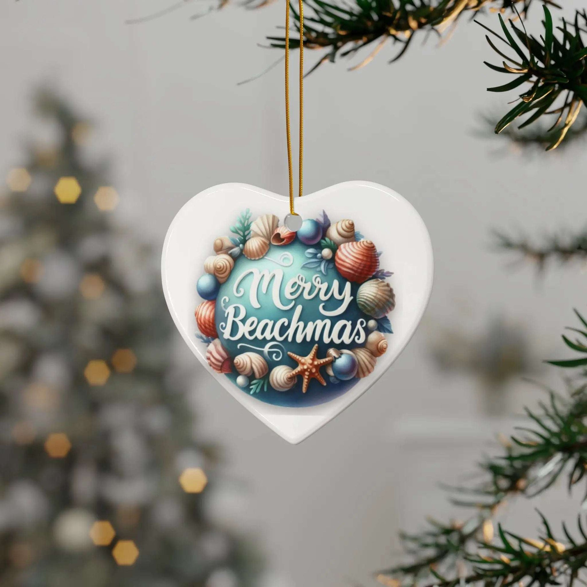 Merry Beachmas Christmas Ornaments  Ornament  Everythings Beachy