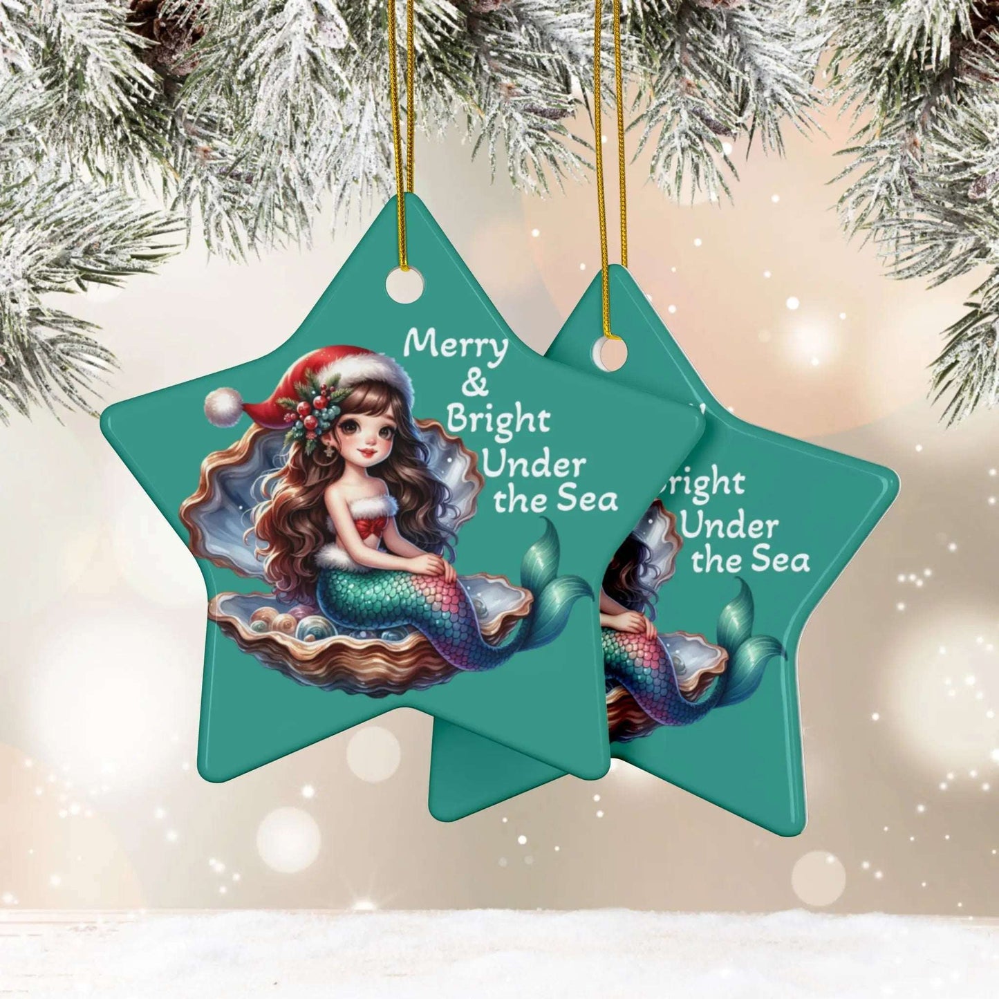 Merry & Bright Ornament  Ornament  Everythings Beachy