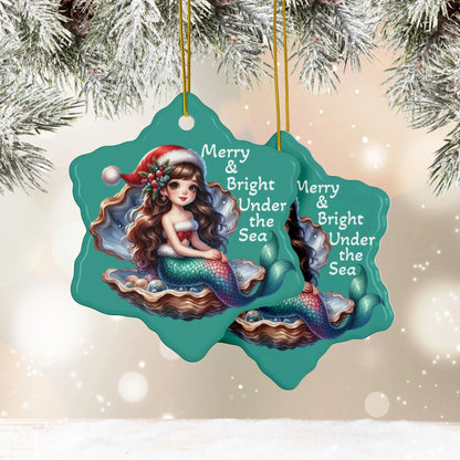 Merry & Bright Ornament  Ornament Snowflake-10-pcs Everythings Beachy