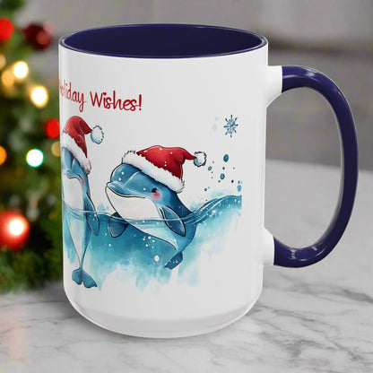 Merry Flippers and Holiday Wishes Mug