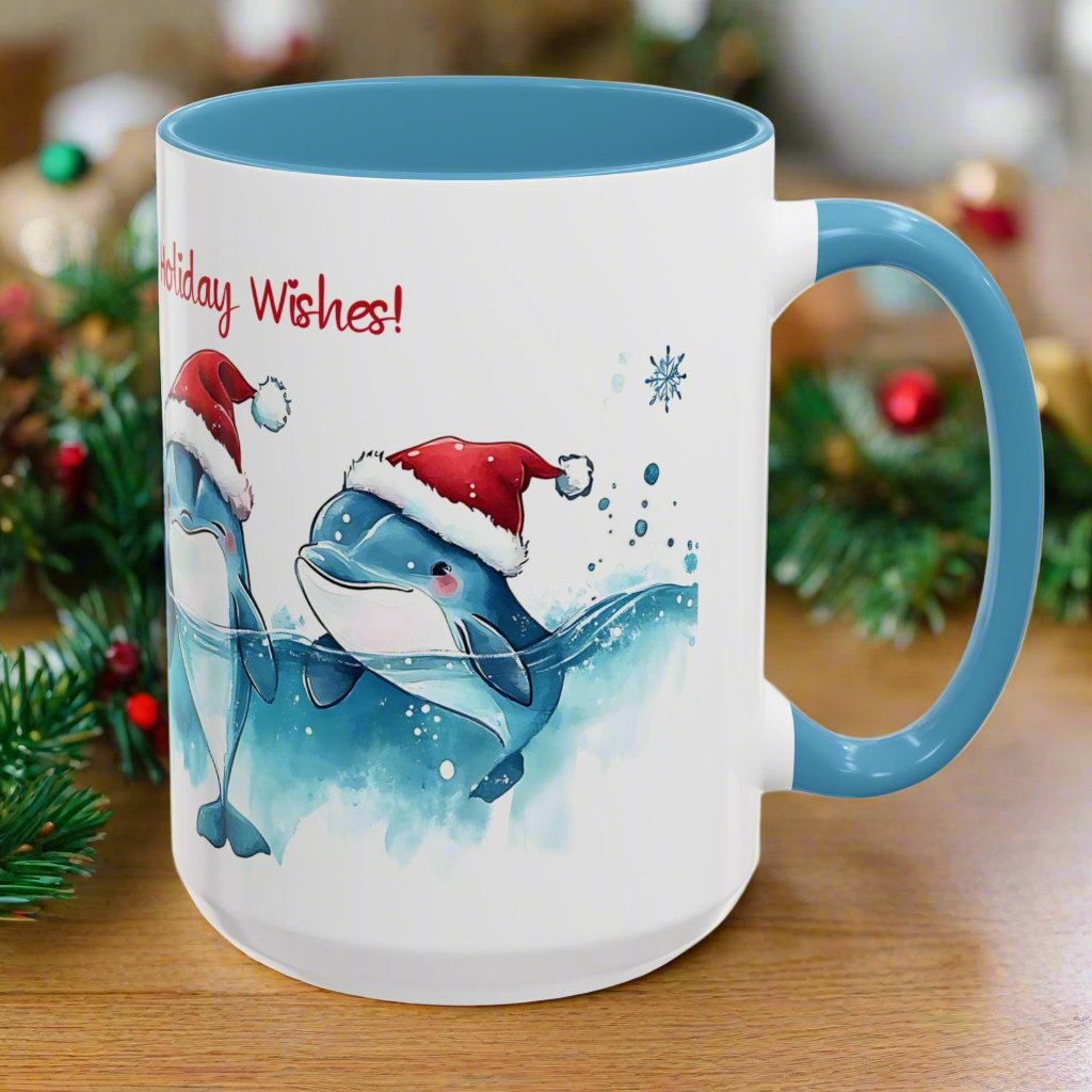 Merry Flippers and Holiday Wishes Mug