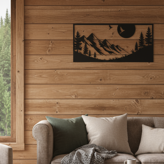 Mountain_Range_Metal_Sign__Rustic_Out_White_Dark_Living_Room_Mockup.png