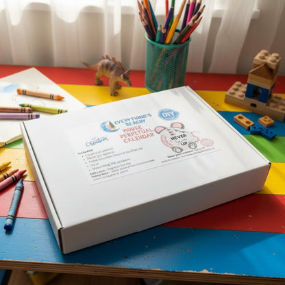 Mouse Calendar DIY Kit for kids in box.