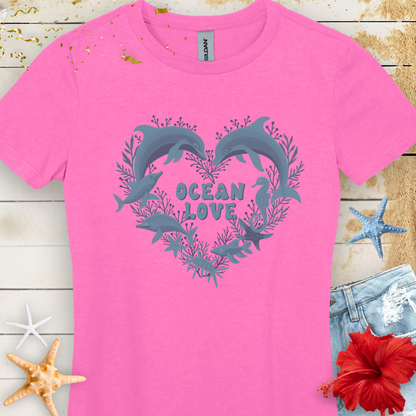 Ocean Love Dolphin Tee