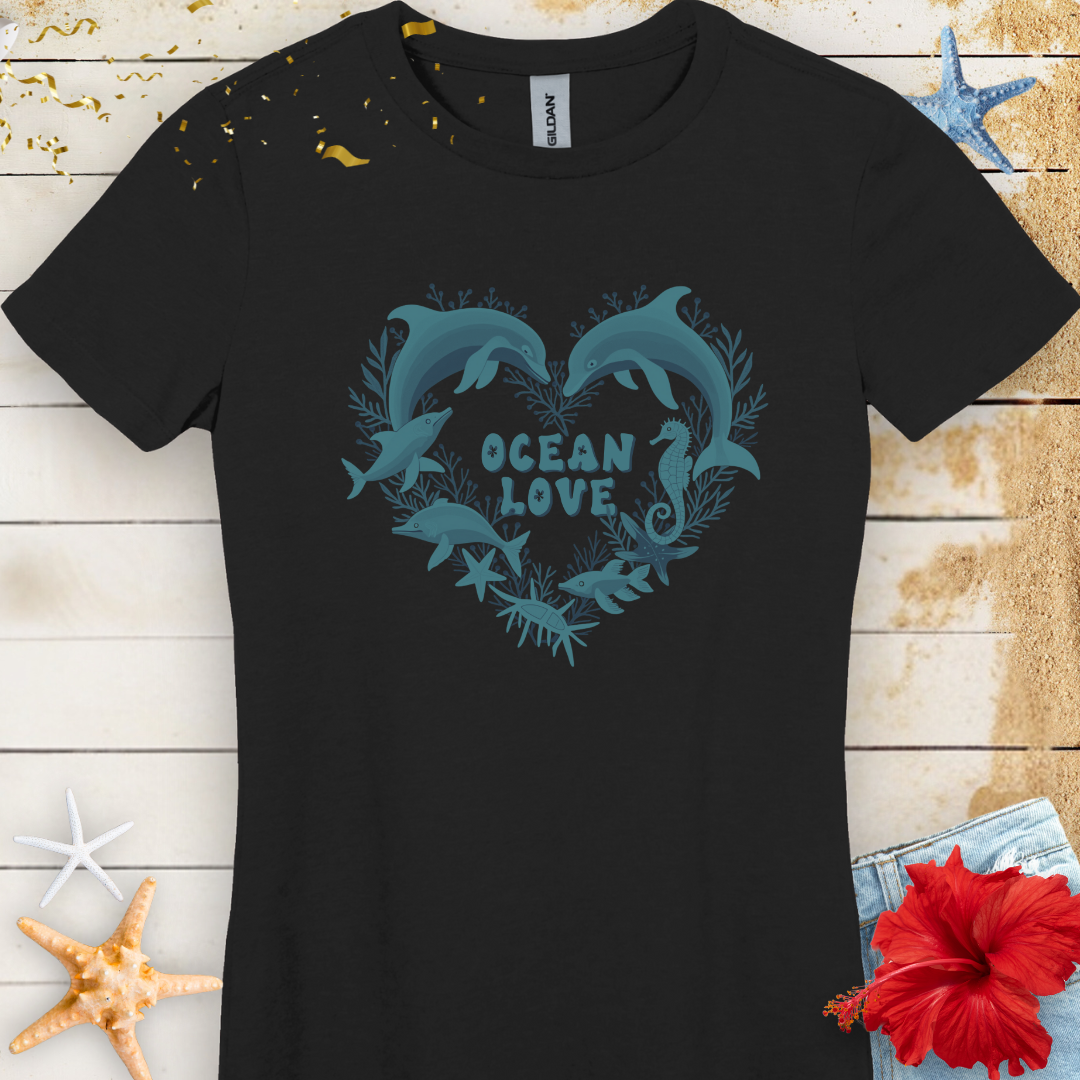 Ocean Love Dolphin Tee