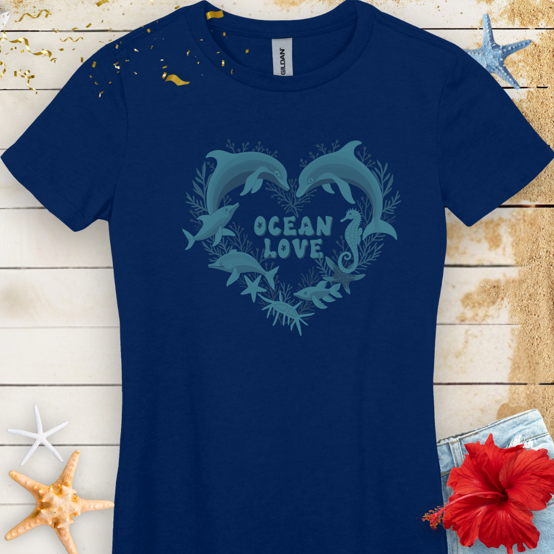 Ocean Love Dolphin Tee