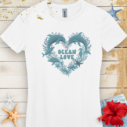 Ocean Love Dolphin Tee