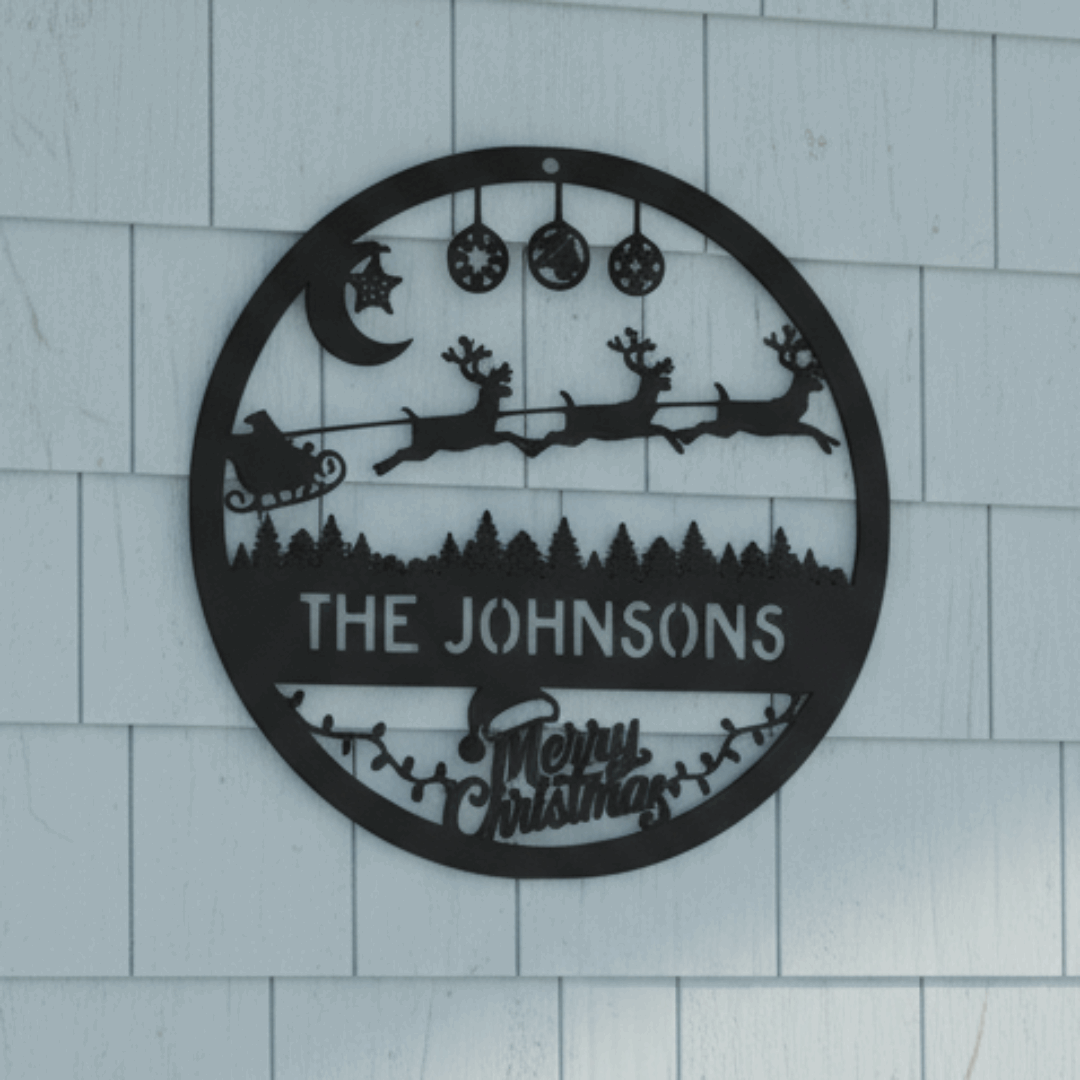 Personalized_Merry_Christmas_Metal_Sign__Black_Farmhouse_Bedroom_Mockup.png