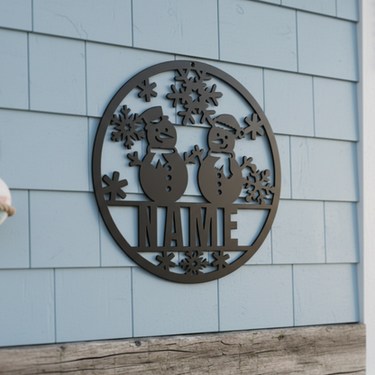 Personalized_Snowman_Metal_Sign__Cust_Black_Farmhouse_Bedroom_Mockup.png