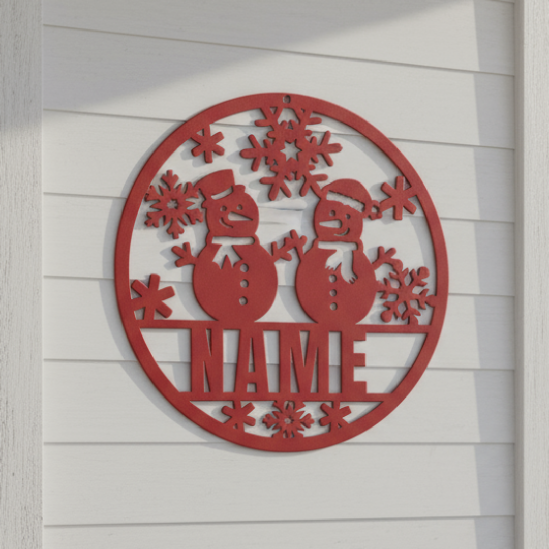 Personalized_Snowman_Metal_Sign__Cust_Red_Modern_Bathroom_Mockup.png