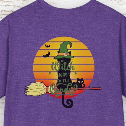 Purr-fectly Wicked Halloween T-Shirt (front/back design)