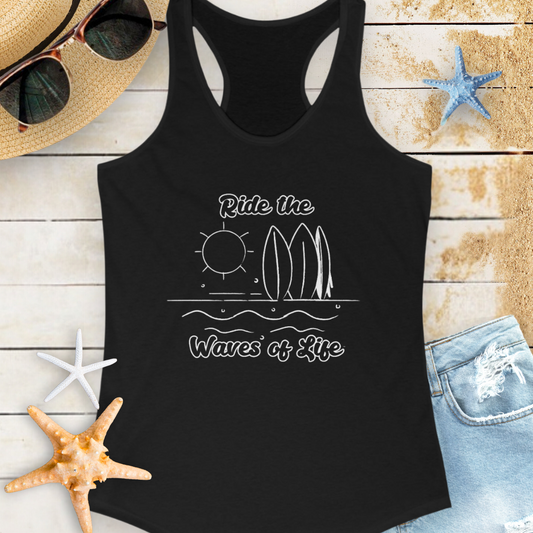 Ride the Waves of Life Surf Tank Top