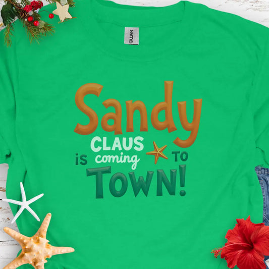Sandy Claus T-Shirt  T-Shirt  Everythings Beachy
